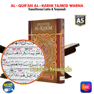 Alquran Tajwid Warna Warni Alkarim A4 Al Quran Custom Nama Terjemahan Ukuran Besar