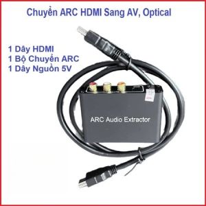 Bộ Trích Xuất Âm Thanh HDMI ARC Chuyển Đổi Tivi Sang Amply AV Cổng 3.5mm Tiếng Trong Vắt Audio Extractor