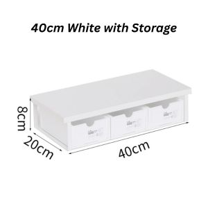 SG Ready Stocks 🇸🇬 Minimalist Desk Setup Stand | Wooden Monitor Shelf | Laptop Display Riser | Office Table Organizer | Work Study Office Home | Versatile | Elegant Clean Design