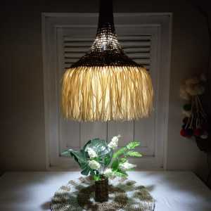 Kap Lampu Gantung Unik Anyaman Diameter 40 cm