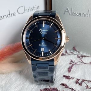 (BISA COD) Jam Tangan Pria Alexandre Christie AC 8652 AC8652 Garansi Resmi 1 Tahun - Stainless Steel