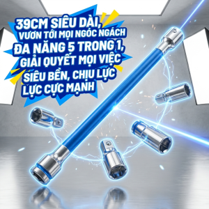 Bộ Cờ Lê Mở Rộng Kèm/Nối Dài Vặn Ốc 39cm/ Thanh Nối Tháo Lắp Ốc Góc Hẹp