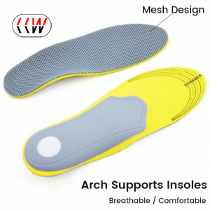 CCW 1Pair Orthopedic Insoles Flatfoot Flat Foot Breathable Insoles Orthotic Arch Support Insoles High Arch Shoe Pad Insole for Men Women