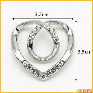 Nurm Multi-functional Scarf Ring Shawl Brooch Alloy Ring Silk Scarf Pin Women Accessories