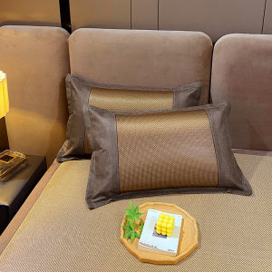 SUNLIGHT HOME ปลอกหมอนระบายความร้อนด้วยน้ำแข็ง1คู่ ปลอกหมอนหวาย2ชิ้น ปลอกหมอนระบายอากาศ