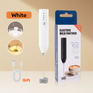 Electric Handheld Egg Mixer 2-In-1 Powerful Milk Frother Foam Machine Rechargeable Kitchen Coffee Milk Frother Mixer Set 电动手持式打蛋器