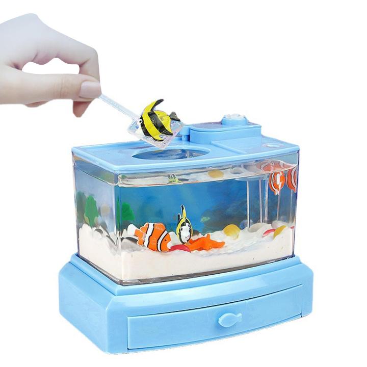 Meowhouse Artificial Fish Tank Novel and Funny Toy Mini Underwater Lazada Singapore