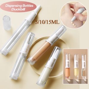 NEW 5/10/15ml Portable Travel Bottle Clear Foundation Dispenser Bottle Essence Sample Container