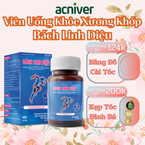 Viên Uống Hỗ Trợ Giảm Thoái Hóa Tăng Dịch Khớp Cải Thiện Vận Động Bách Linh Diệu Santafa- Lọ 30 Viên