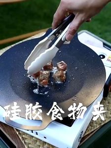 Food Clip Serving Utensil Kitchen Tong Lockable Handle Frying Grilling Cookware Essential COD