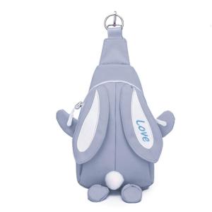 Crossbody Bags for Girls Roomy Canvas Backpack Over the Shoulder Cute Rabbit Shape with Adjustable Strap for Travel