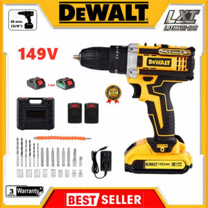 DeWalt 1288V Impact Cordless Drill Hand Drill 2 Battery 1 Charger 32 PCS Set Battery Screwdriver