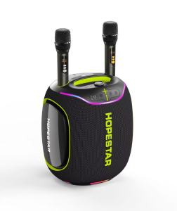 Hopestar Party600 ลำโพงบลูทูธ 300วัตต์ พร้อมไมค์ลอย2อัน ปรับเสียงไมค์ได้ มีไฟRGB ของแท้100%