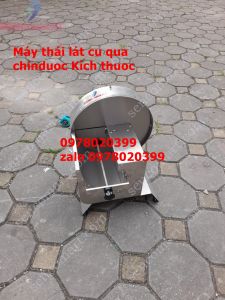 Máy thái lát mỏng cảm chanh đu đủ cà rốt chạy điện