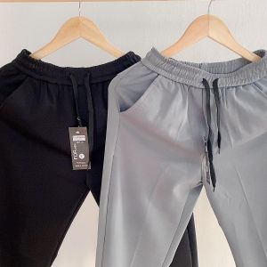 Quần dài nam thể thao form Slimfit ống suông co giãn 4 chiều trẻ trung năng động - Hai màu đen xám size (45-75kg) MSTPL112