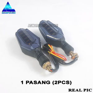ASMARALOKA - [BERGARANSI] Lampu Sein Sen LED Motor Variasi 2 Sisi Universal R15 CBR150 CB150R Gsx150 Vixion RxKing Aerox Vario 125-150 Vario160 CRF KLX Versa Megapro Scorpio DLL