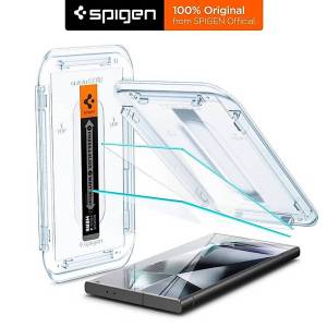 Original SPIGEN 1/2 Pack Screen Protector for Galaxy S26 Ultra S25+ S24 Plus  [Glas.tR EZ Fit Pro] 9H Tempered Glass with Dust-Removal Film / Galaxy S26 Series Screen Protector