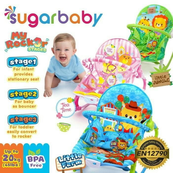 COD Sugar Baby Infant Seat Recline Baby Bouncer Tempat Duduk