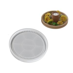Large Capacity Designs Love Round Plate Tray Craft from Silicone Portable for Restaurant Service And Holiday Decorations