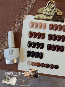 GAOY 11g Coffee Bean Brown Maillard Series Gel Polish Long Lasting One-Second Self-Leveling Easy Apply DIY Salon Professional Gel Colour / GAOY Cat Kuku Gel Siri Coklat Maillard Tahan Lama Senang Guna Professional Pengilat Kuku Earth Tone Viral