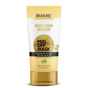 DR.RASHEL Golden Glow Peel Off Mask For Men & Women | Fights Pollution & Dirt