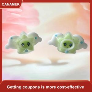 【CANAMEK】 Dễ Thương Tinh Tế Đám Mây Sao Bông Tai Cho Phụ Nữ Đồ Trang Sức Đảng Wedding Accessries Quà Tặng