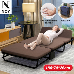 187cm*Width 100cm Silver Bar Grid Folding Bed Office Lunch Break Bed Household Simple Single Bed Double Wooden Bed Camp Bed Hospital Escort Bed Portable Nap Bed Rental Steel Bed