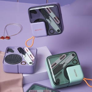 LEIFNYDI Portable Threads Sewing Kits Box DIY Manual work Tools Professional with Storage Case Embroidery Handwork Tool Set Travel