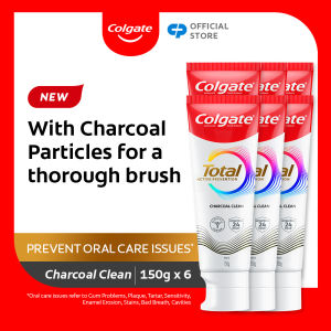 Colgate Total Assorted/Whitening/Charcoal/Sensitivity Gum Health150G Toothpaste [Bundle Of 6] Toothpaste For Daily Teeth Cleaning And Oral Care Routine