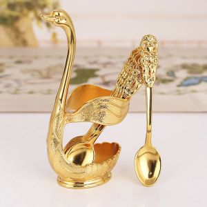 Mi.more Tempat Sendok Garpu Set(7Pcs) Cutlery Angsa Holder Wadah Peralatan Makan Mewah Estetik