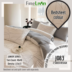 [FineLivin] [SINGLE/SUPER SINGLE] | Kids Bedsheets |100% Pure Cotton| Fitted Bedsheet/Quilt Cover[J-4]