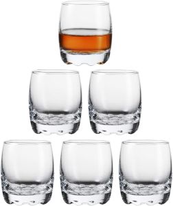 Shot Glasses 2.8oz Heavy Base Shot Glass Set Clear Shot Glasses Set of 6/Tequila Shot Whiskey Shot Glass espresso liquor