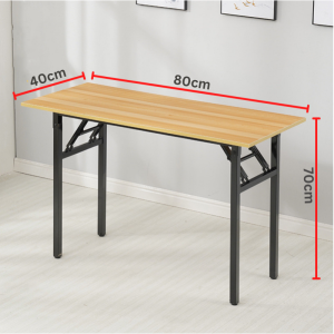 Rectangle Folding Table Home & Office Computer Desk Study Table Foldable Rectangle Table/Desk Home Office Computer Solid Wood+Stainless Steel [ RANDOM COLOR ]