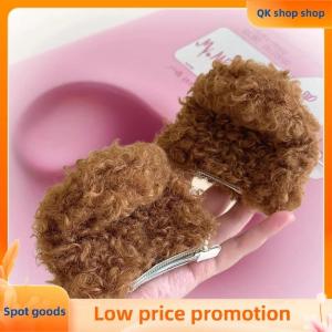 ✨QK shop✨ 1Pair New Cute Puppy Ears Side Clips For Girls Plush Hairpin Kawaii Barrettes Headwear Kids Hair Accessories Gifts
