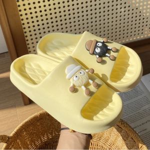 Aqrau 【ส่วนลด50%】EVA รองเท้าแตะใส่อึรองเท้าแตะใส่ในร่มพื้นหนากันลื่นใส่ด้านนอกแบบใหม่สำหรับฤดูร้อนและ