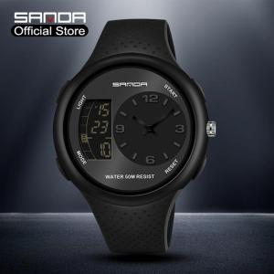 SANDA New Listing Dual Display Multi-function Sports Mens Fashion Watch Luxury Brand Waterproof LED Men Watch Outdoor Digital Electronic Hot Watch For Men Sanda Watch Price In Bangladesh - Lazada