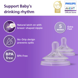 Philips Avent Natural Response Nipple Extra Fast Flow Baby Teat (2pcs) SCY965/02
