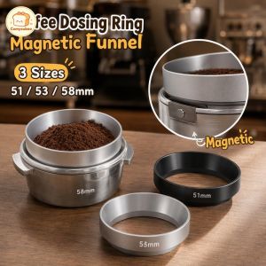 Magnetic Coffee Dosing Ring 51 53 58 For Delonghi Breville Portafilter Espresso Barista Coffeeware Accessories