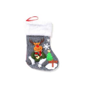Cartoon Christmas Stockings Gift Bag Lovely Santa Christmas Hanging Socks For Christmas Tree Fireplaces Door Decoration