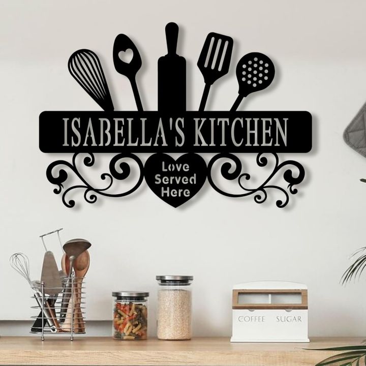 Picture of Kitchen Signs Wall Decor,Custom Kitchen Sign,Personalized Kitchen Signs ...