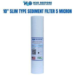 Water Filter 10" Slim Type Sediment Filter 5 Micron Filter Replacement