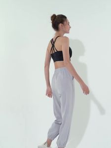 Lulu New Sports Pants Women Loose Tappered Quick-Drying Yoga Trousers