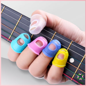 Ayla ปลอกนิ้วซิลิโคนกันเจ็บนิ้ว สำหรับกีตาร์ เบส อูคูเลเล่ 1ชุด 5 ชิ้น fingerstall