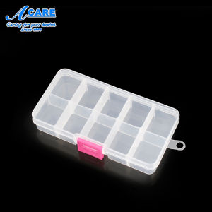 Hộp khay nhựa 12 ô Hồng đưng đá bông trang trí móng