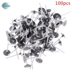 XUNYU3 100 cái Khuôn nến khuôn bấc Dụng cụ giữ nến thân thiện với môi trường làm bằng cotton nguyên chất