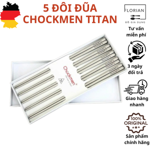 Sét 5 đũa inox 316 CHOCKMEN combo 5 đôi đũa inox đũa inox cao cấp đũa inox bền đẹp đũa ăn cơm