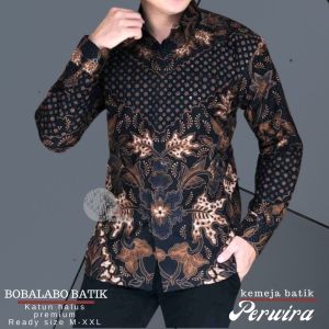 Baju Batik Pria | Kemeja Pria | Batik Lengan Pendek Cowok Katun Premium Lapis Furing