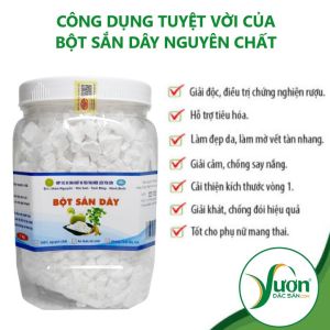 Nông sản sạch - Hộp 01kg Bột sắn dây nguyên chất sản phẩm của HTX Yên Sơn Tam Điệp Ninh Bình giúp thanh nhiệt tốt cho tiêu hóa - Gia dụng Phước Hòa