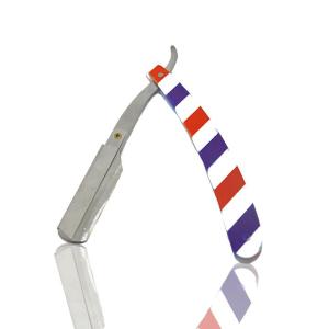 Dao cạo râu Họa Tiết Barber Shop Sọc đỏ trắng - Đồ dùng chuyên nghiệp cho việc cạo râu và tạo kiểu tóc tại nhà