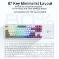 AULA 99/87/80 Keys customized gaming keyboard Gasket Structure Tri-mode RGB Wired /Bluetooth /2.4G Wireless Hot-swappable Mechanical Keyboard Supports WIN/Android/IOS system(F99). 